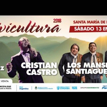 Fiesta de la Avicultura 2018: Cristian Castro en Córdoba