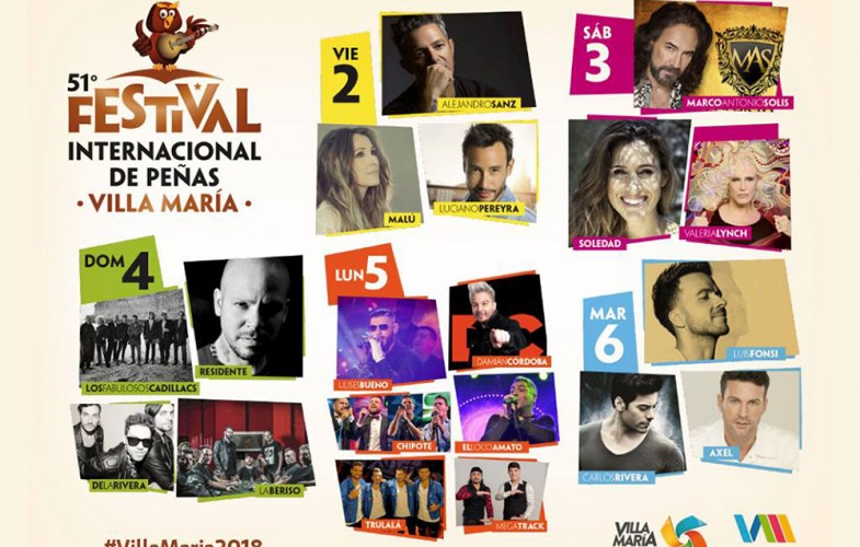Festival de Peñas 2018 en Villa María