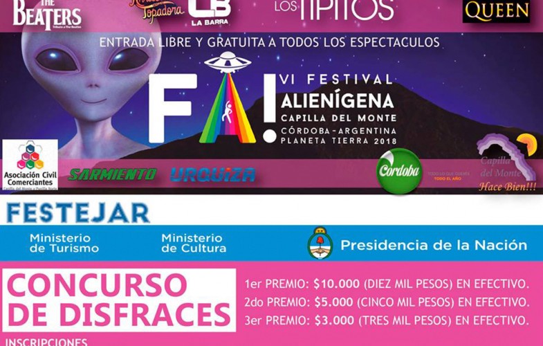 De otro planeta: festival alienigena en Capilla del Monte