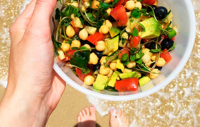 Comer sano ganó terreno en la playa
