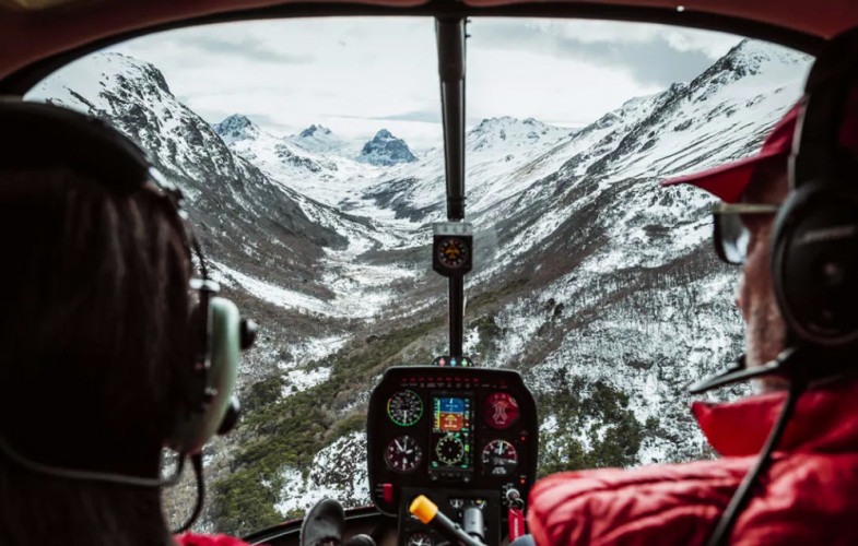 Un paseo diferente: Ushuaia desde helicóptero